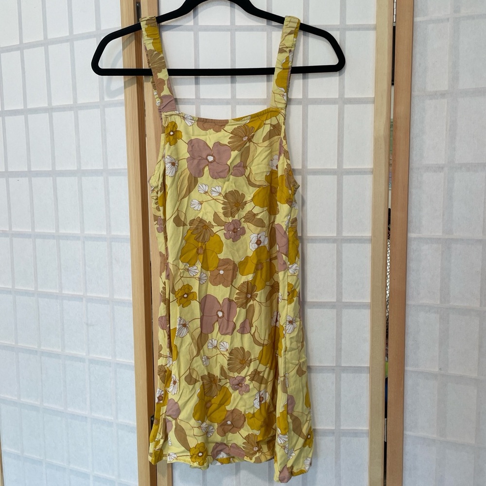RVCA Yellow Floral Dress
